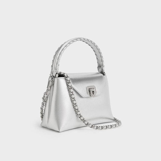 C-H-A-R-L-E-S & K-E-I-T-H Official Model Women Bag – (Silver)