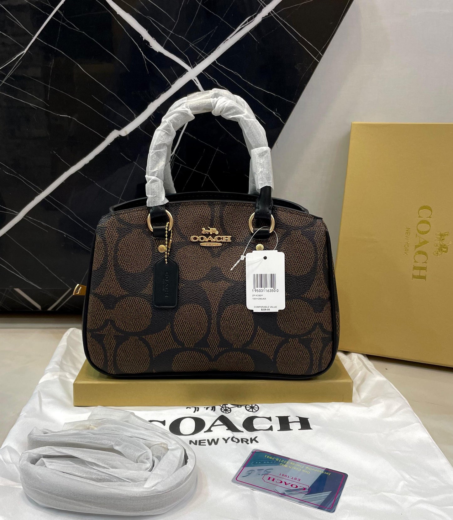 C-O-A-C-H Luxury Crossbody Women Bag – Master Class Edition | (Black/Brown)