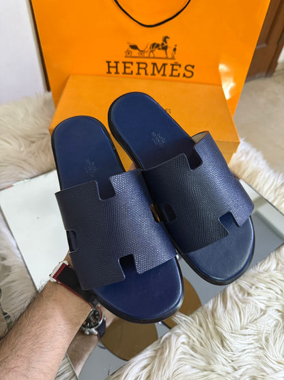 H-E-R-M-È-S Luxury Unisex Slippers – Premium Edition | (Blue)