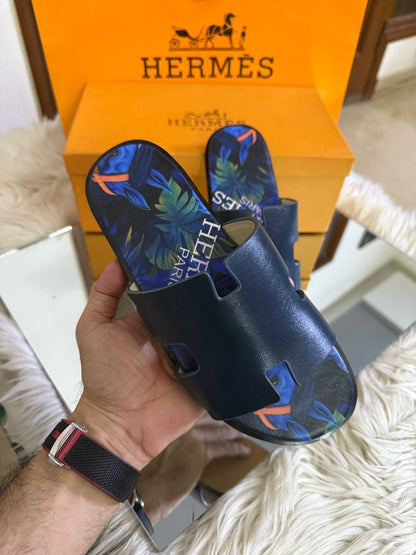 H-E-R-M-È-S Luxury Unisex Slippers – Premium Edition | (Blue-2)