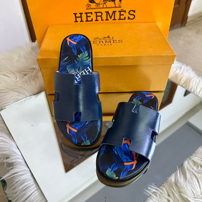 H-E-R-M-È-S Luxury Unisex Slippers – Premium Edition | (Blue-2)