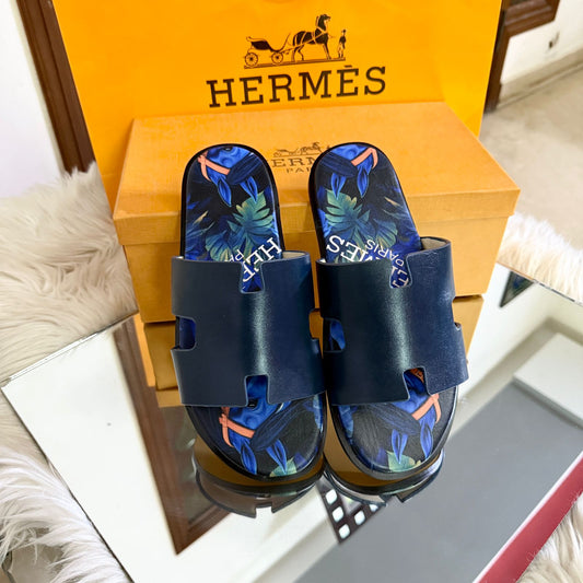 H-E-R-M-È-S Luxury Unisex Slippers – Premium Edition | (Blue-2)