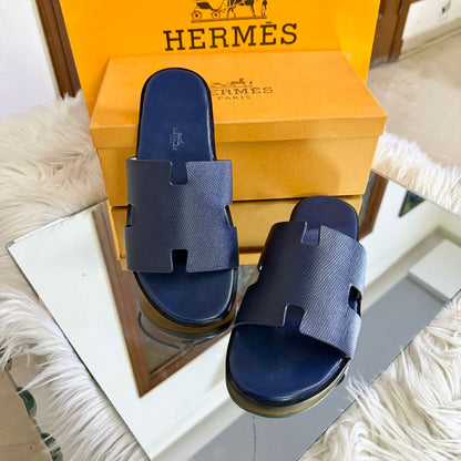 H-E-R-M-È-S Luxury Unisex Slippers – Premium Edition | (Blue)