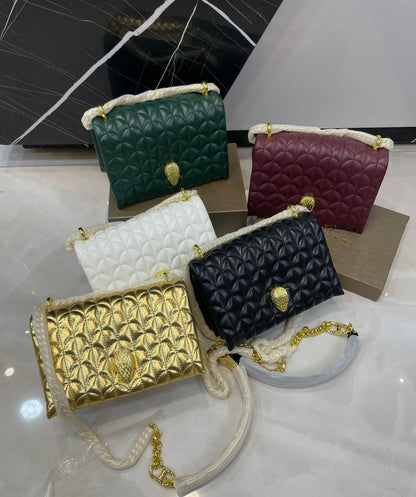 B-V-L-G-A-R-I Luxury Statement Crossbody Women Bag – Master High Quality | (White)