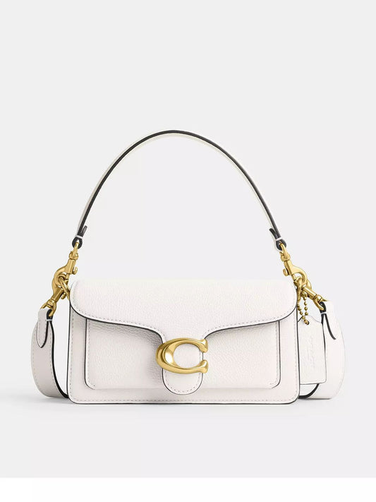 C-O-A-C-H Tabby-Inspired 26 Women Bag – Polished Leather | Premium Edition (White)