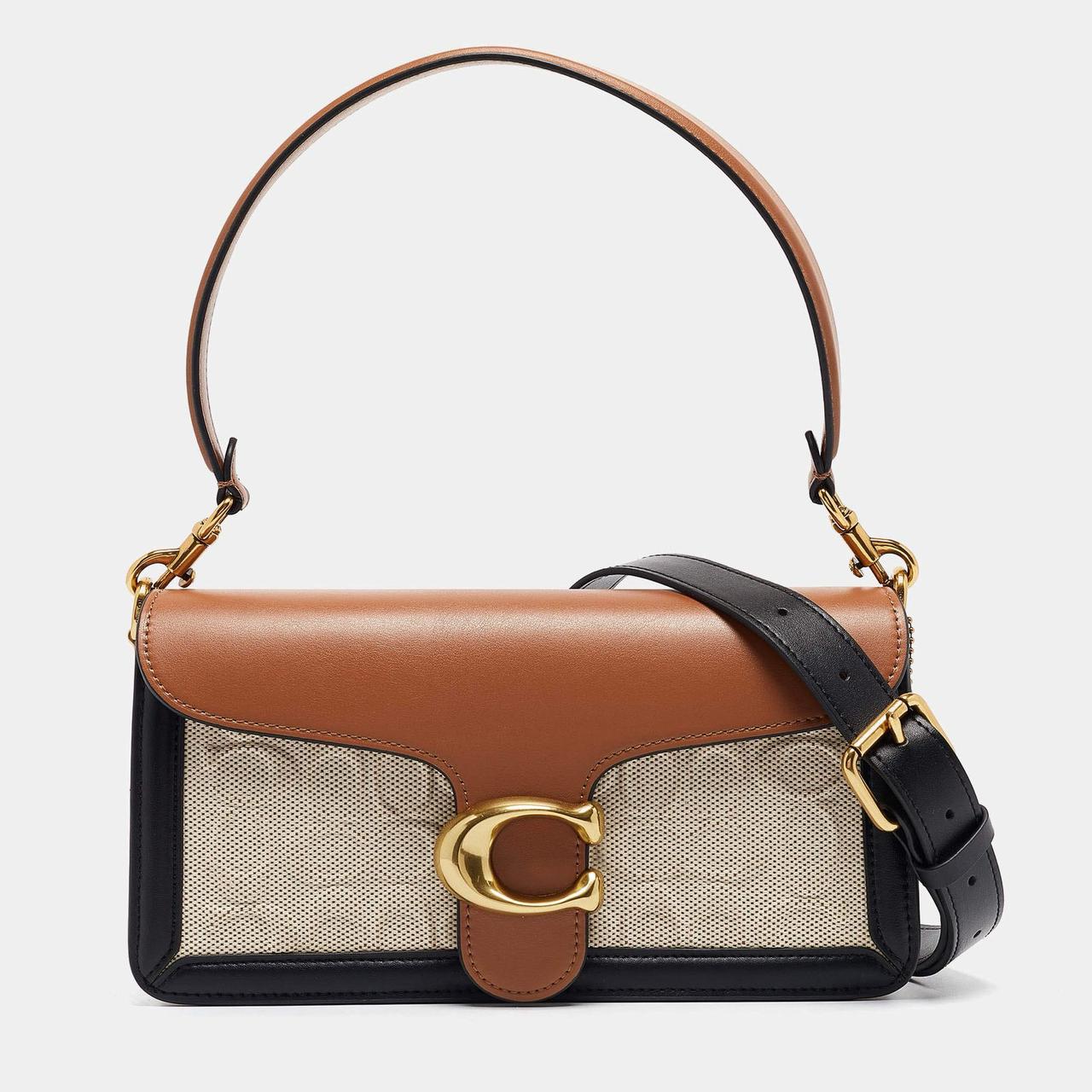 C-O-A-C-H Tabby Shoulder 26 Women Bag – Blocked Signature Premium Range (Beige)