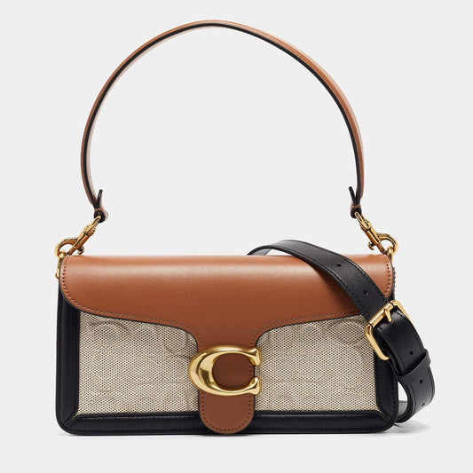 C-O-A-C-H Tabby Shoulder 26 Women Bag – Blocked Signature Premium Range (Beige)