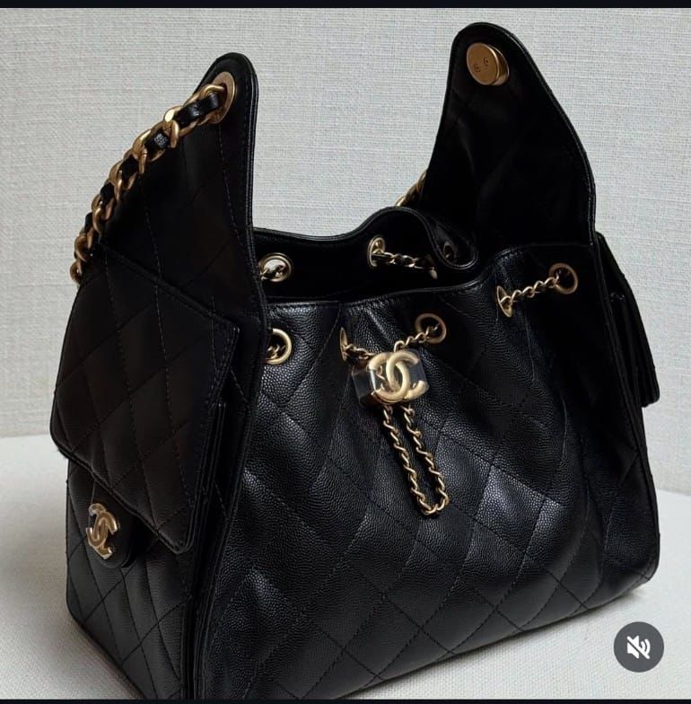 C-H-A-N-E-L 25 HOBO BAG RESTOCK – Women Bag (Black)