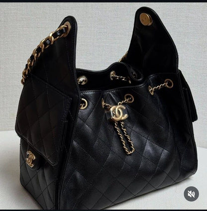 C-H-A-N-E-L 25 HOBO BAG RESTOCK – Women Bag (Black)