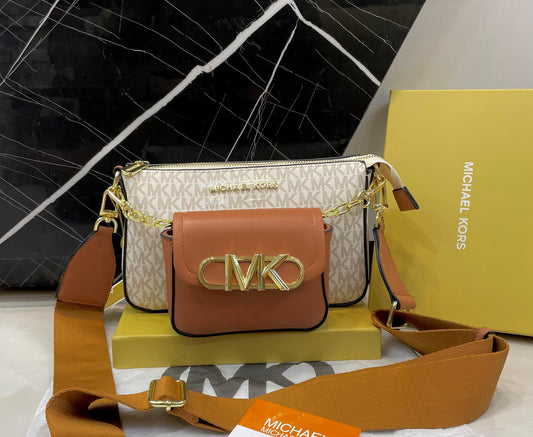 M-I-C-H-A-E-L K-O-R-S Crossbody Women Bag – Master Quality Edition (Brown-3)