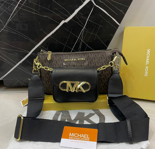 M-I-C-H-A-E-L K-O-R-S Crossbody Women Bag – Master Quality Edition (Brown-1)