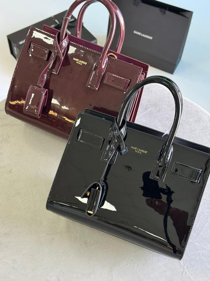 Y-S-L Luxury Small Tote Women Bag – Premium Leather Edition (Maroon)