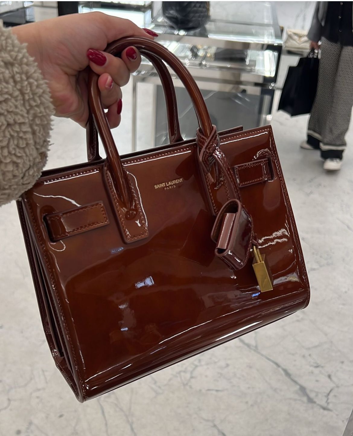 Y-S-L Luxury Small Tote Women Bag – Premium Leather Edition (Brown)