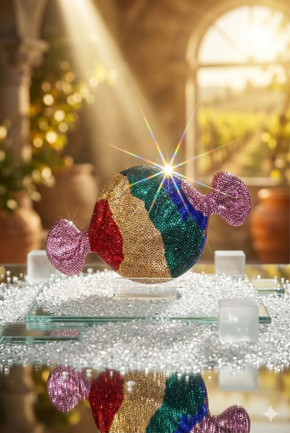 S-W-A-R-O-V-S-K-I Fancy Rhinestone Clutch – Elegant Women Bag (Multi Colour)