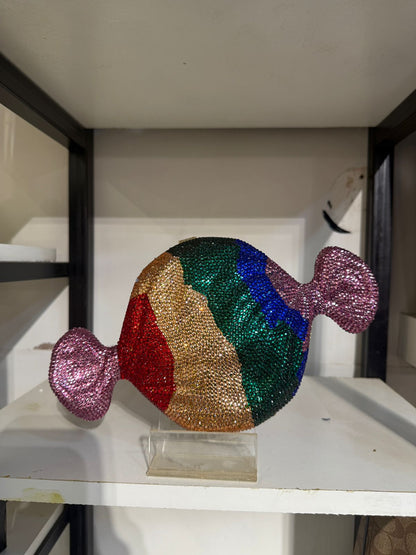 S-W-A-R-O-V-S-K-I Fancy Rhinestone Clutch – Elegant Women Bag (Multi Colour)