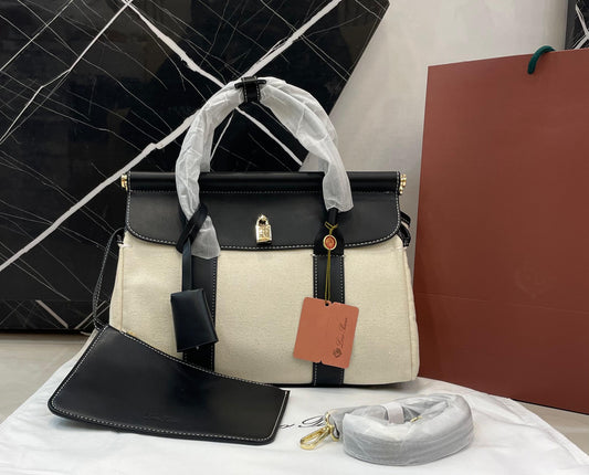 L-O-R-O P-I-A-N-A Women Handbag – Luxury Edition (Black-2)