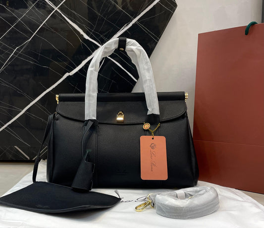 L-O-R-O P-I-A-N-A Women Handbag – Luxury Edition (Black)