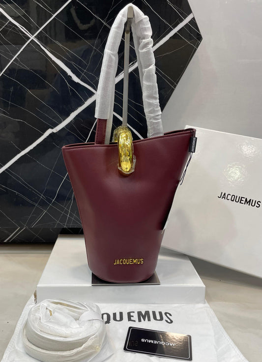 J-A-C-Q-U-E-M-U-S Crossbody Women Bag – Luxury Edition (Maroon)