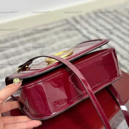 G-U-C-C-I Blondie Small Shoulder Women Bag – Rosso Ancora Red Patent