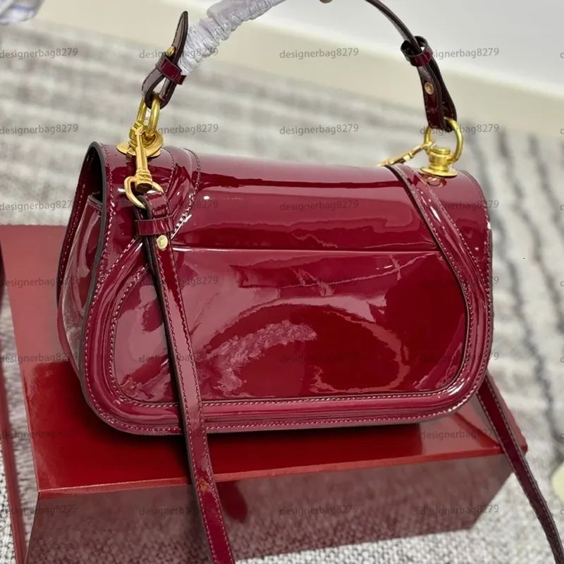 G-U-C-C-I Blondie Small Shoulder Women Bag – Rosso Ancora Red Patent