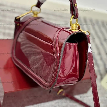 G-U-C-C-I Blondie Small Shoulder Women Bag – Rosso Ancora Red Patent