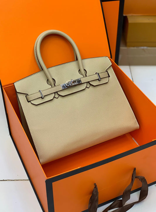 H-E-R-M-È-S Birkin Women Bag – Premium Luxury Edition (Cream)