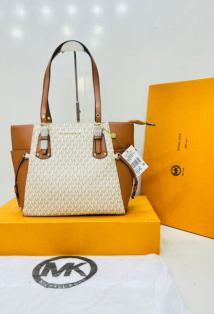 M-I-C-H-A-E-L K-O-R-S Women Bag – AAA Master Quality Edition (Brown/White)