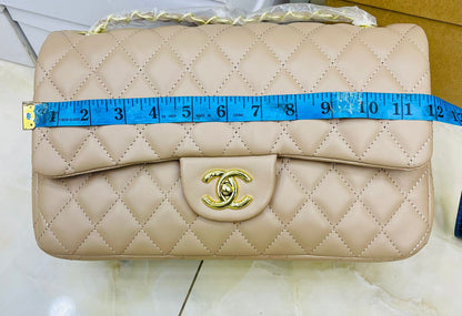 C-H-A-N-E-L Classic Jumbo Women Bag – Luxury Chain Edition (Beige)