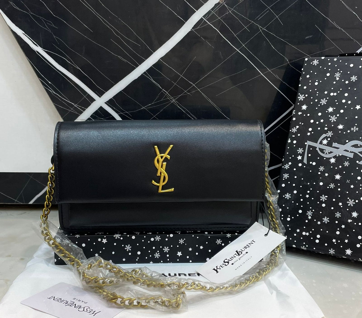 Y-S-L S-A-I-N-T L-A-U-R-E-N-T Paris Crossbody Women Bag – Master High Quality Edition (Black)
