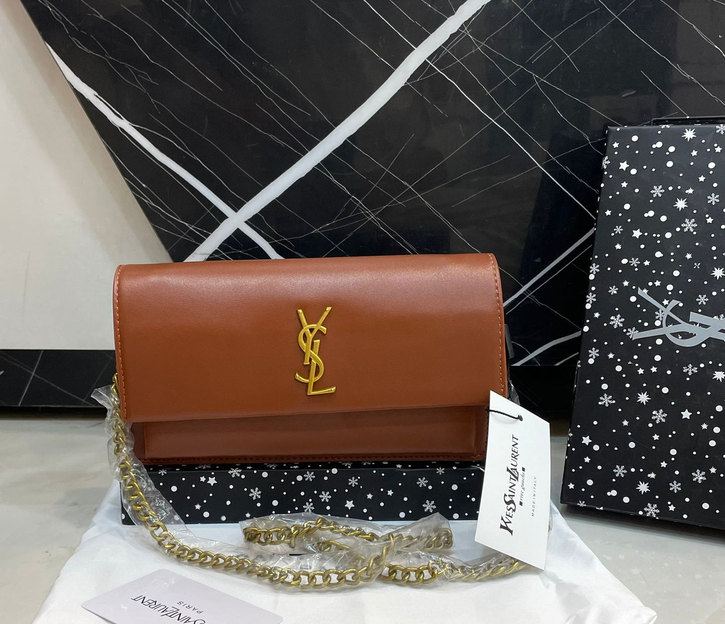 Y-S-L S-A-I-N-T L-A-U-R-E-N-T Paris Crossbody Women Bag – Master High Quality Edition (Brown)