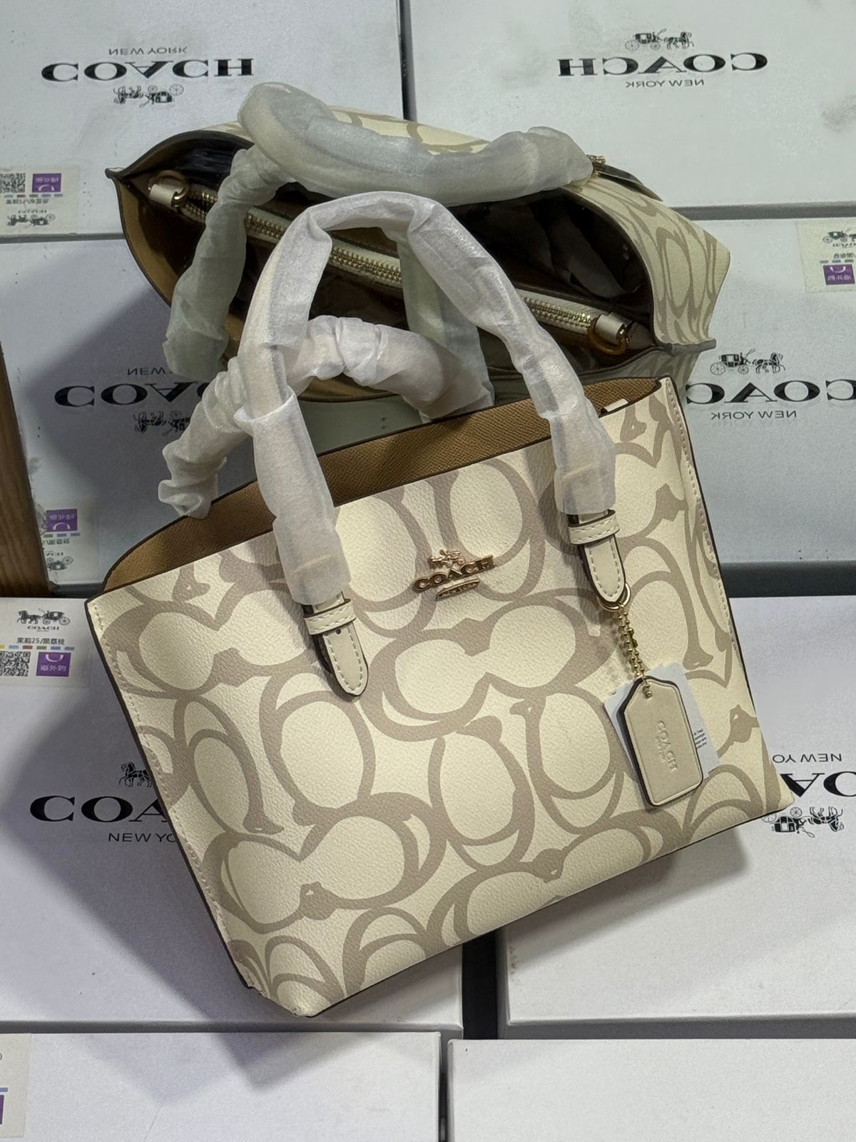 C-O-A-C-H Women Bag – Master Quality Edition (Beige/Cream)