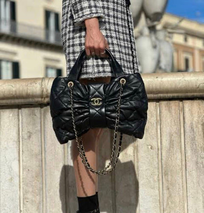 C-H-A-N-E-L Bow 25C Women Bag – Premium Edition (Black)