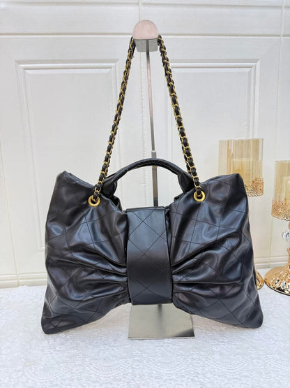 C-H-A-N-E-L Bow 25C Women Bag – Premium Edition (Black)