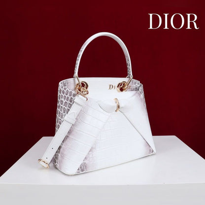 C-H-R-I-S-T-I-A-N D-I-O-R New-Era La Cigale Bag – Master Luxury Edition (White/Grey)