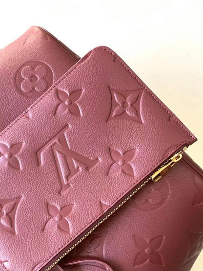 L-O-U-I-S V-U-I-T-T-O-N Neverfull MM Women Bag – Premium Edition (Red,Maroon)