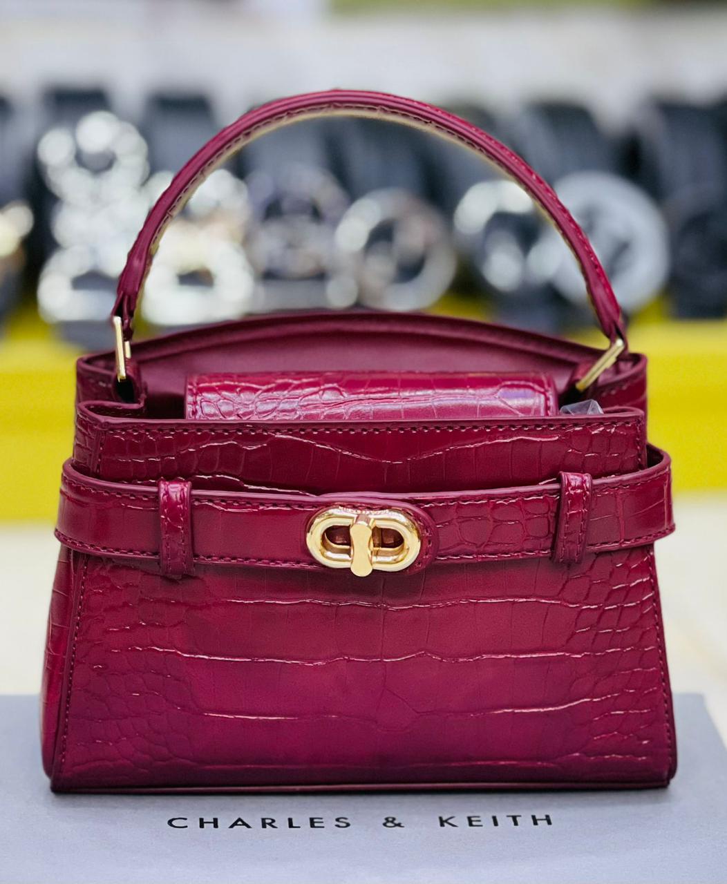 C-H-A-R-L-E-S & K-E-I-T-H Original Women Bag – Classic Edition (Red)