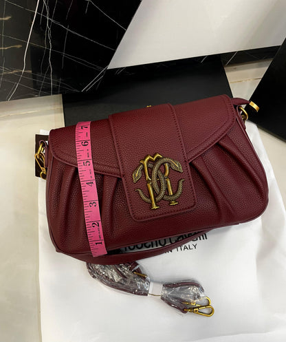 R-O-B-E-R-T-O C-A-V-A-L-L-I Crossbody Women Bag – Master Class Edition (Black)
