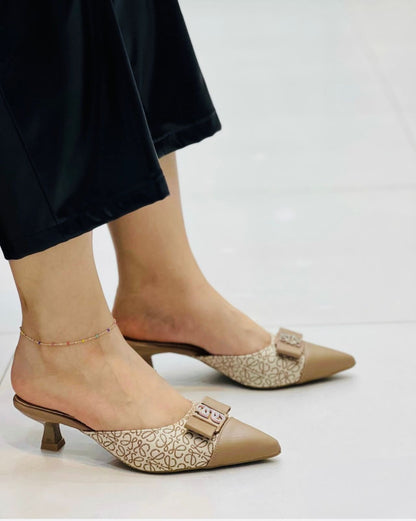 L-O-E-W-E Heels – Official Model Women Footwear (Brown)