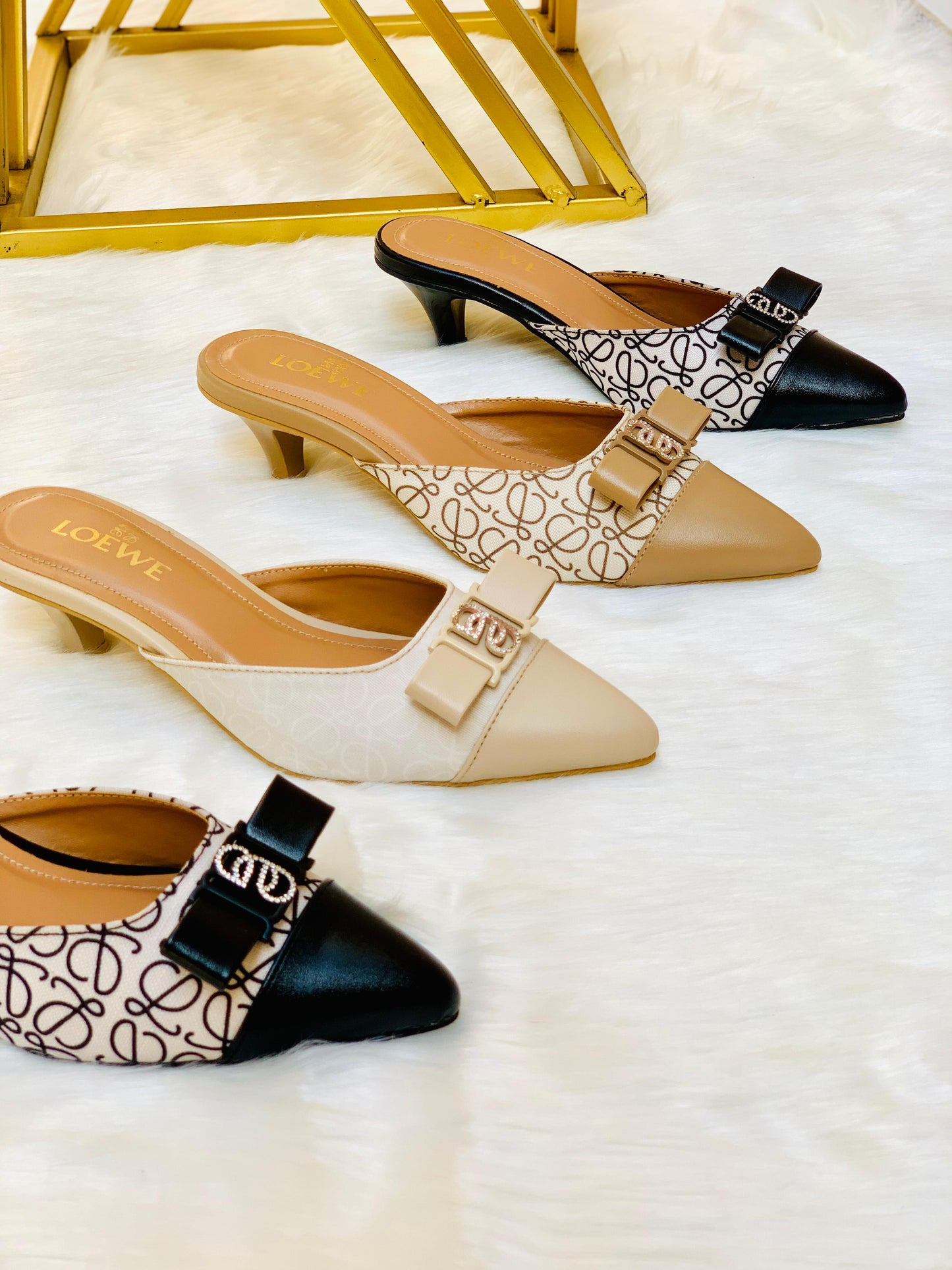 L-O-E-W-E Heels – Official Model Women Footwear (Black)