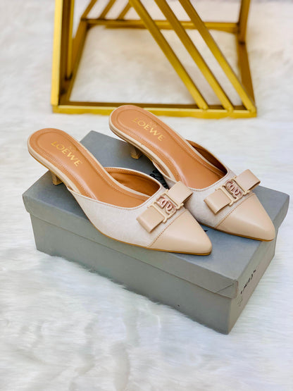 L-O-E-W-E Heels – Official Model Women Footwear (Beige)