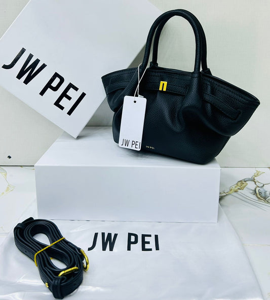 J-W P-E-I Hana Mini Women Bag – Shiny Material Edition (Black)