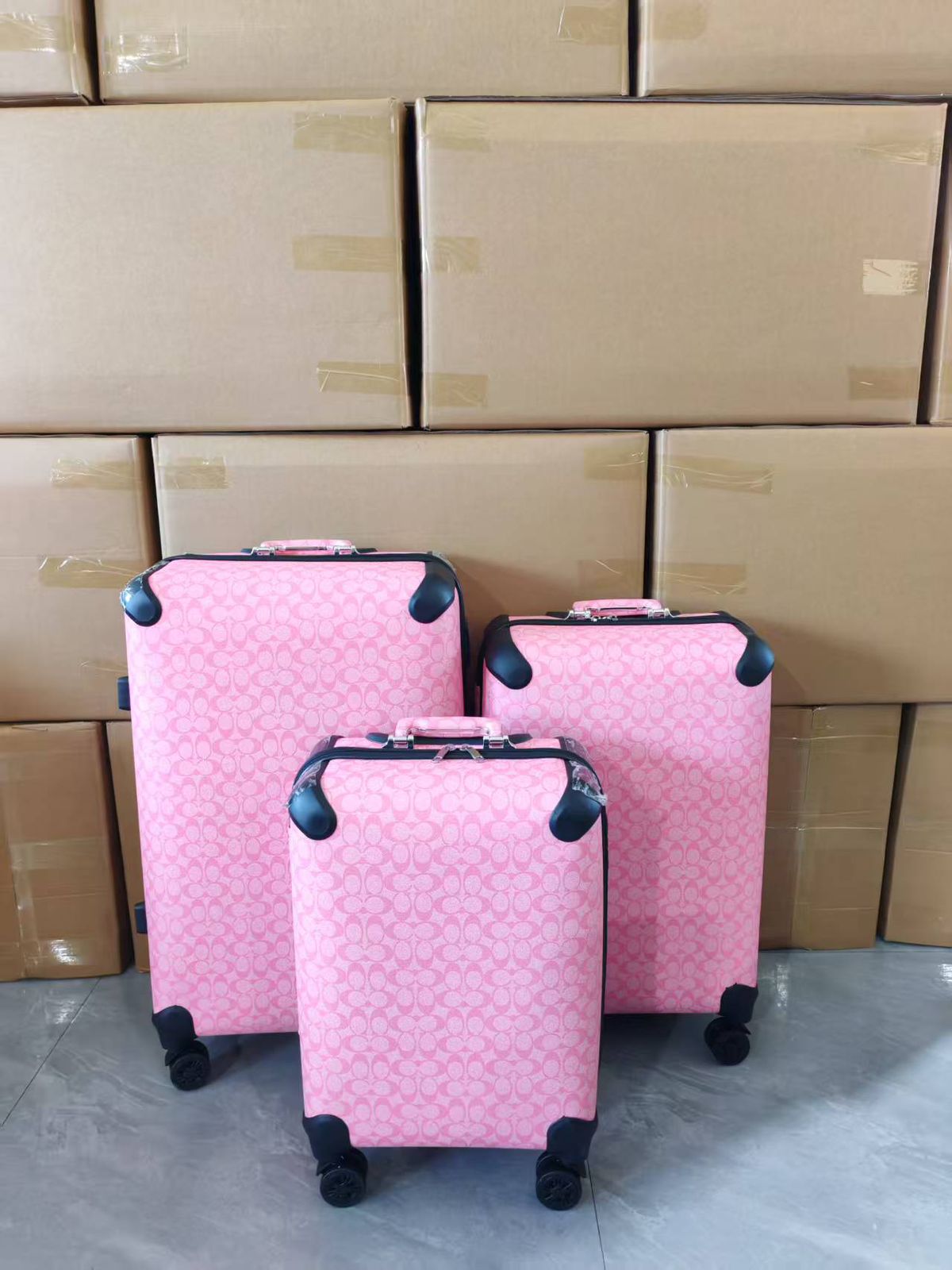 C-O-A-C-H Branded Trolley Bag Sets – Travel Collection (Design-2)