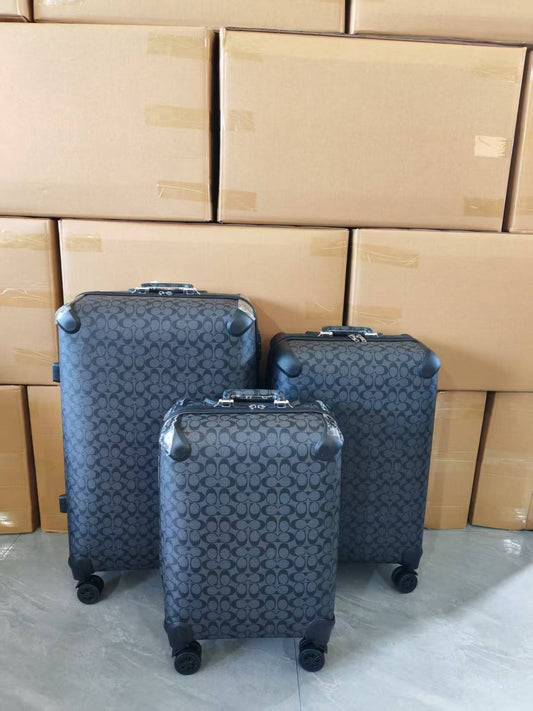 C-O-A-C-H Branded Trolley Bag Sets – Travel Collection (Design-1)