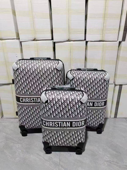 C-H-R-I-S-T-I-A-N D-I-O-R Branded Trolley Bag Sets – Travel Collection (Design-1)