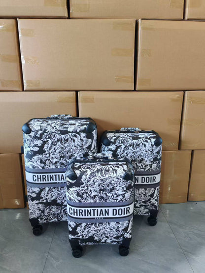 C-H-R-I-S-T-I-A-N D-I-O-R Branded Trolley Bag Sets – Travel Collection (Design-2)