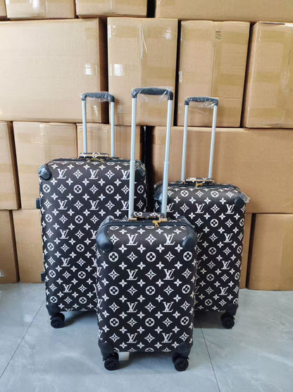 L-O-U-I-S V-U-I-T-T-O-N Branded Trolley Bag Sets – Travel Collection (Design-1)