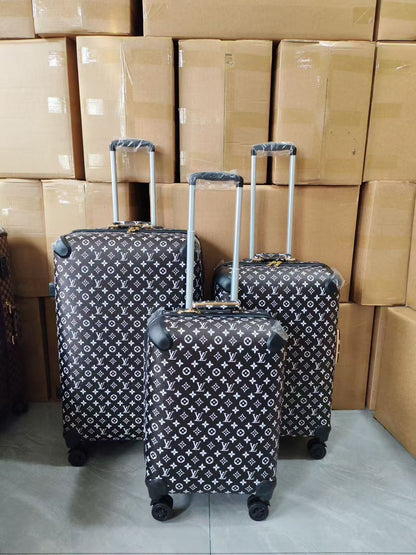 L-O-U-I-S V-U-I-T-T-O-N Branded Trolley Bag Sets – Travel Collection (Design-1)