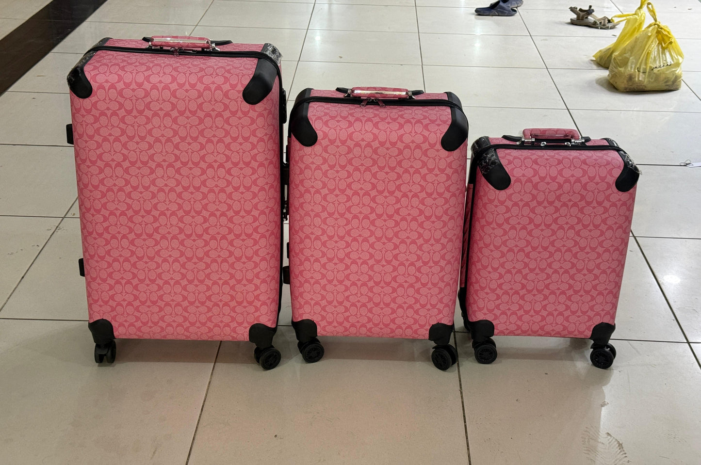 C-O-A-C-H Branded Trolley Bag Sets – Travel Collection (Design-2)
