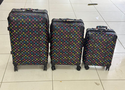 L-O-U-I-S V-U-I-T-T-O-N Branded Trolley Bag Sets – Travel Collection (Design-2)