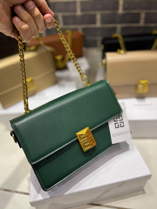 G-I-V-E-N-C-H-Y Small 4G Chain Women Bag – Premium Edition (Green)